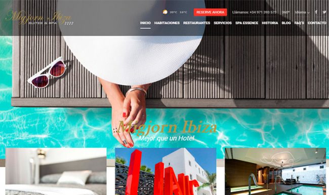 Nueva web Migjorn Ibiza Suites and Spa